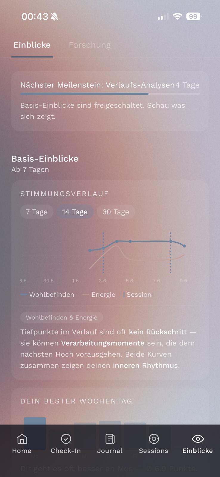 Einblicke - Verlaufs-Analyse und Muster