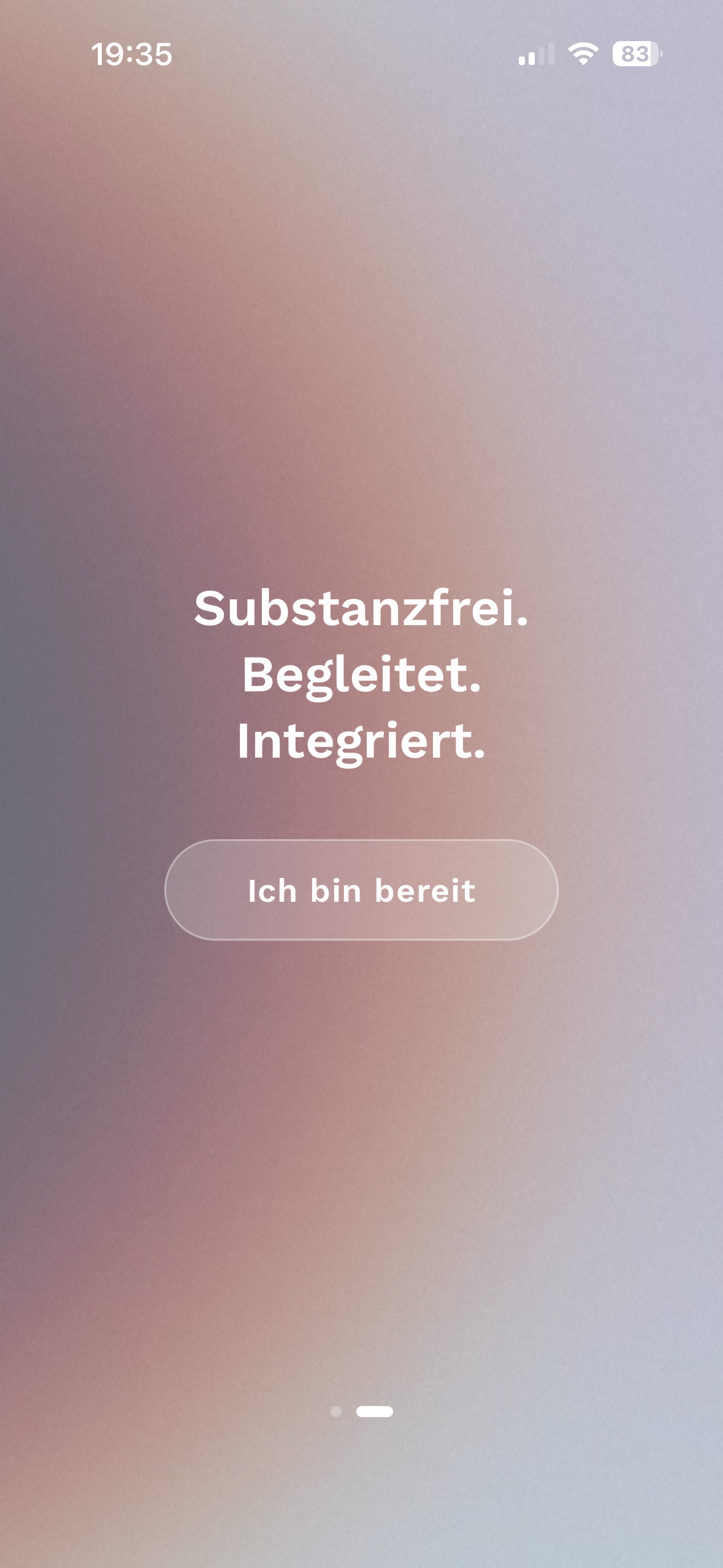inState App – Substanzfrei. Begleitet. Integriert.